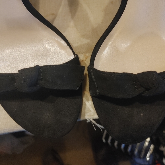 Ladies Black Fabric Unisa High Heels Shoes - Picture 6 of 9